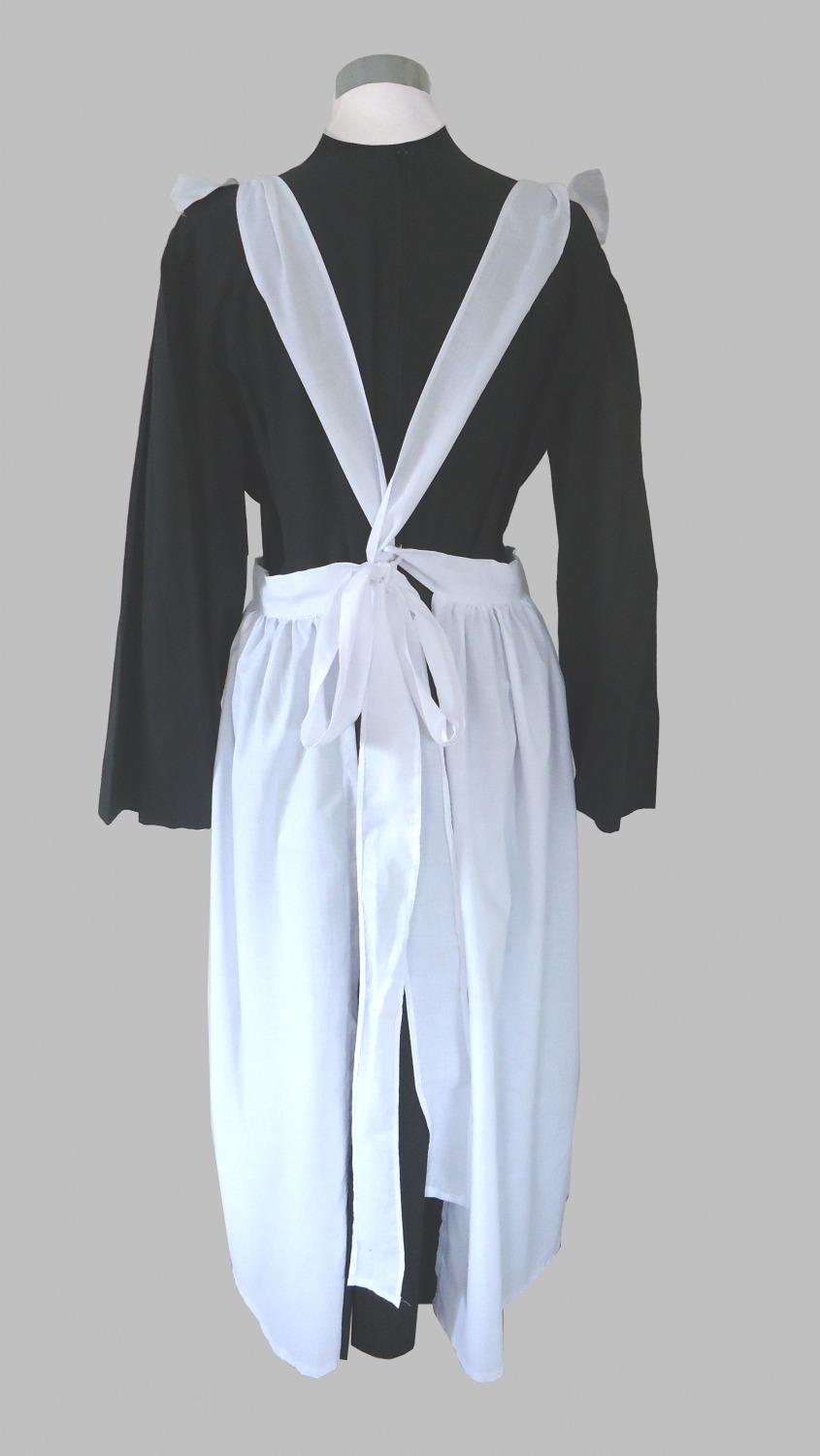 Ladies Victorian Edwardian Maid Costume with Mop Hat Size 16 - 18 Image